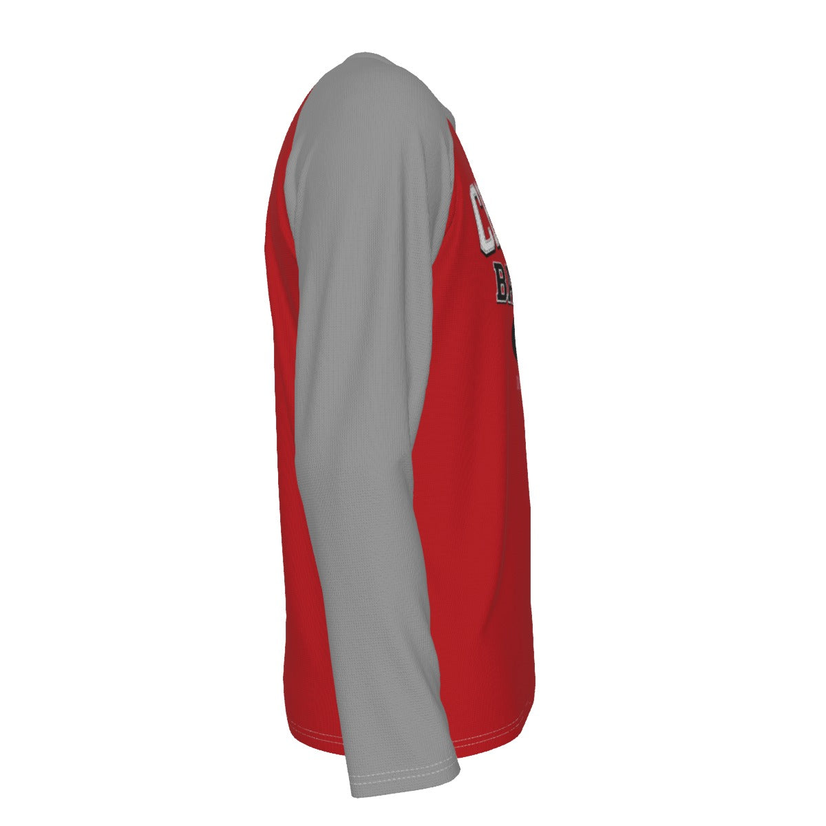 White Smoke Chicago Basketball Red and Gray Shirt – Est 1966 United Center Long Sleeve Raglan Tee