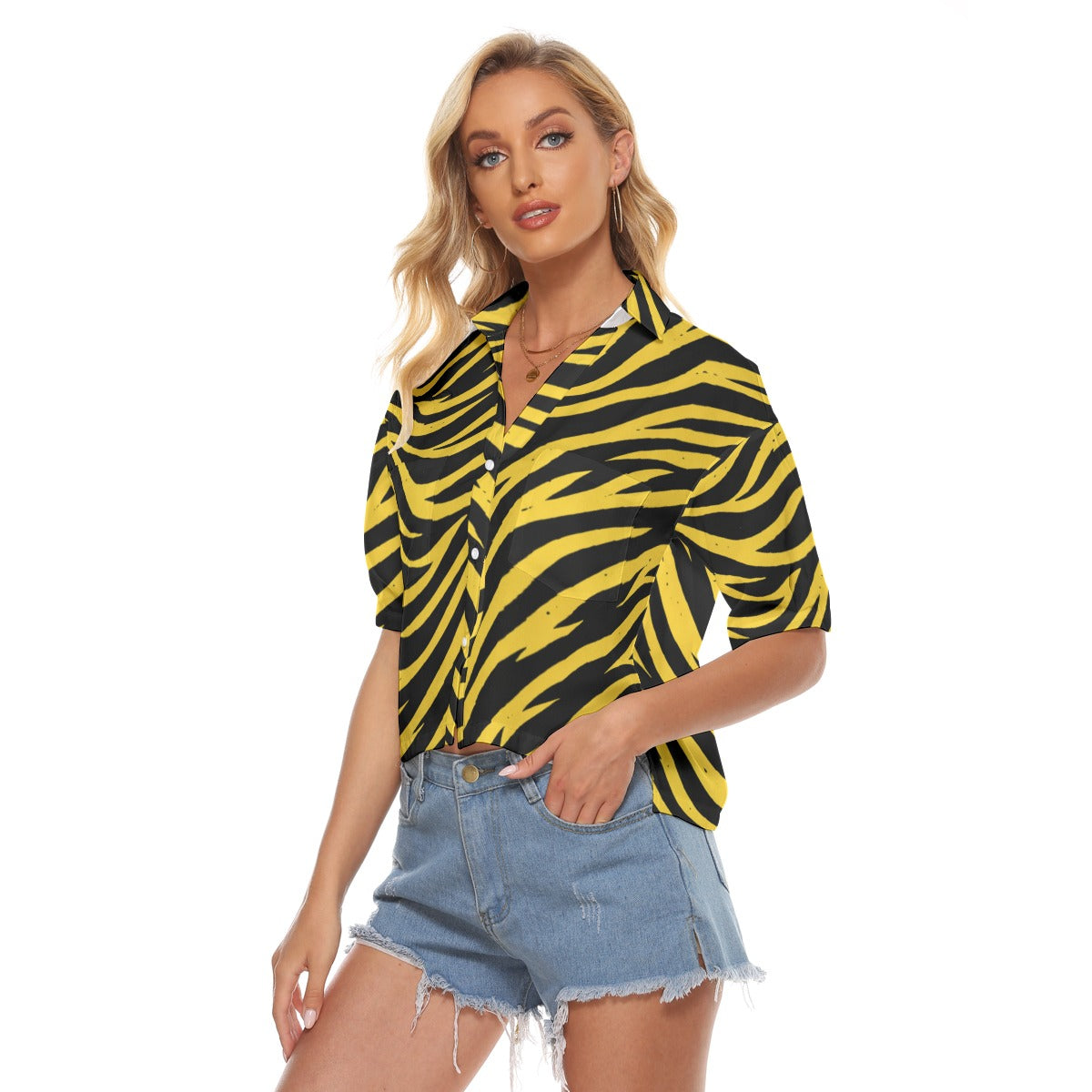 White Smoke Pittsburgh Football Yellow Black Zebra Women's V-neck Shirts