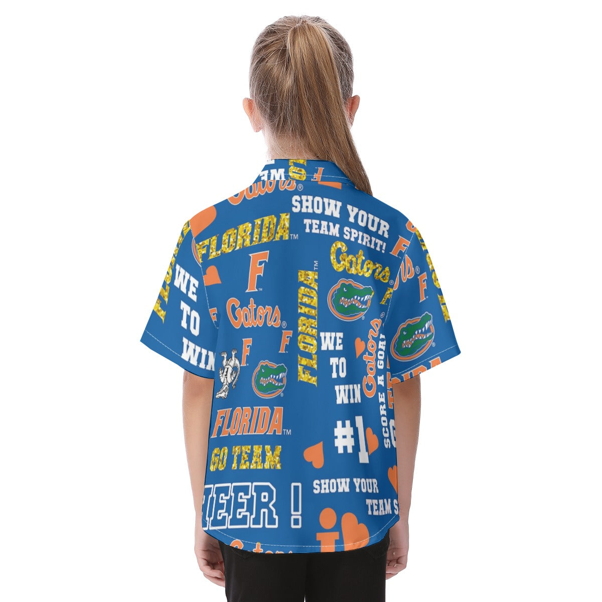 Florida Gators Kid's Hawaiian Vacation Shirt - college football fan apparel sportswear product image 4.0