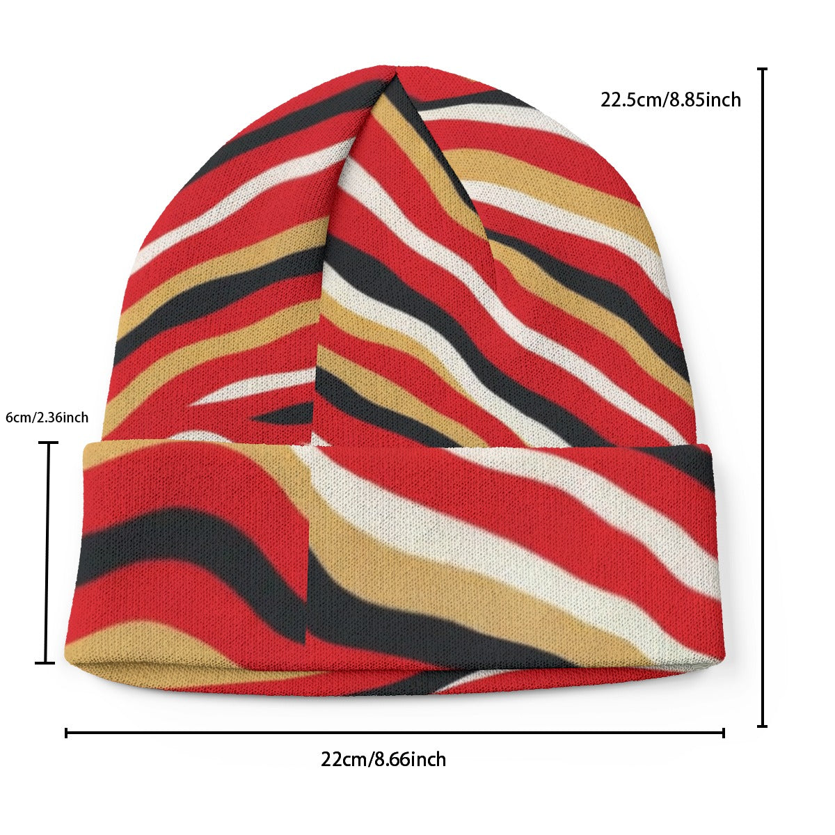 San Francisco 415 Zebra Beanie – Game Day Streetwear Essential