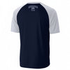 White Smoke Minneapolis MN USA V-Neck Raglan T-Shirt – Navy and White Vintage Athletic Minneapolis Minnesota Tee