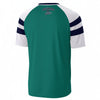 White Smoke Columbus Ohio Shirt Green Raglan Vintage City Graphic Tee