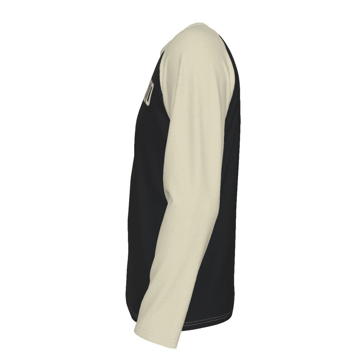 Light Gray San Antonio Texas Alamo City Black and Cream Long Sleeve Shirt Men Varsity Raglan Tee