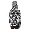 White Smoke Las Vegas Football Zebra Kid's Heavy Fleece Zip Up Hoodie – Black and White Game Day Streetwear