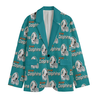 Miami football blazer aqua game day jacket