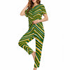 Green Bay Football Yellow Green Women’s Loungewear Set – Game Day Comfort Wear – football shirt, breathable comfort wear, image 1.0