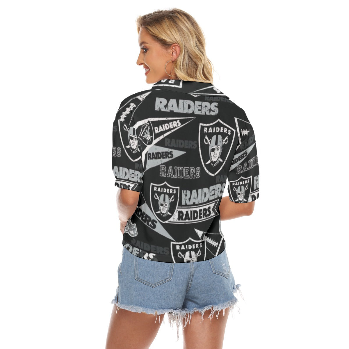 Las Vegas Raiders Women's V-neck Shirts