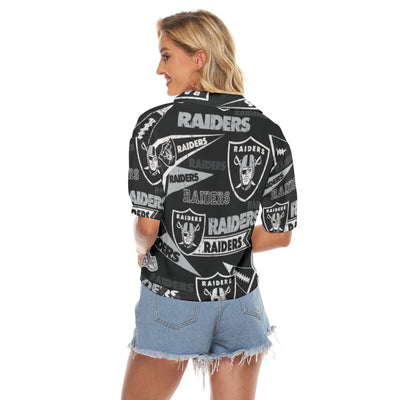 Las Vegas Raiders Women's V-neck Shirts