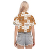 Texas Longhorns Women's Cropped Shirt White varsity sports apparel