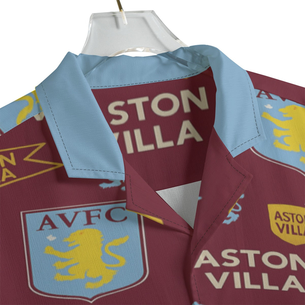 Aston Villa Men's Hawaiian Shirt streetwear fashion product image 4