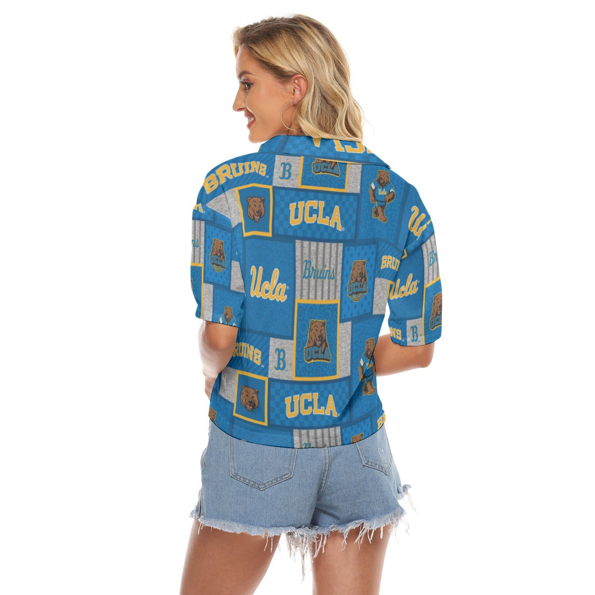 UCLA Bruins Women's V-neck Shirts streetwear fashion product image 4