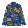 White Smoke Pittsburgh Football Suit Blazer – Premium College Game Day Jacket
