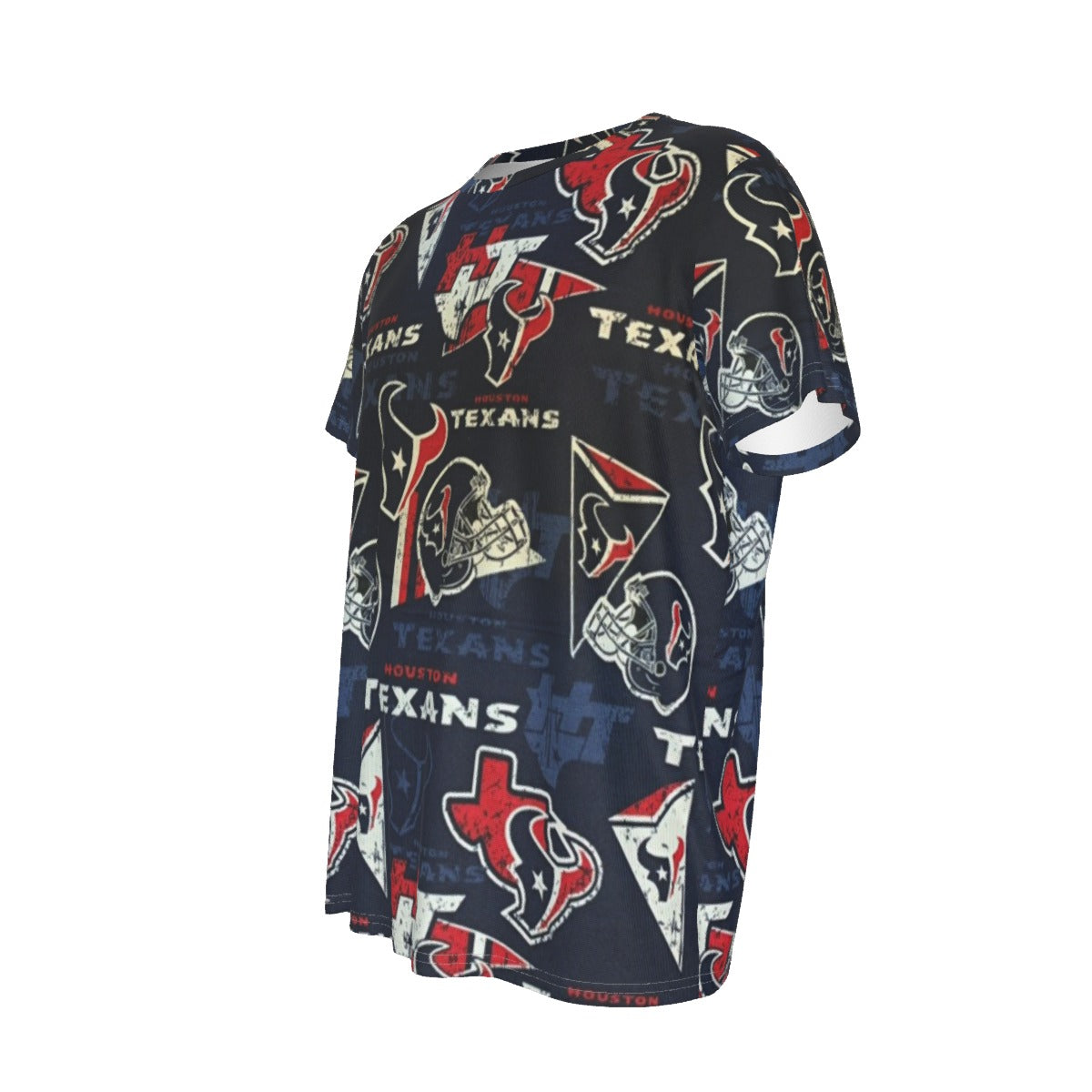 houston-texans-short-sleeve-t-shirt navy red football back view game day look