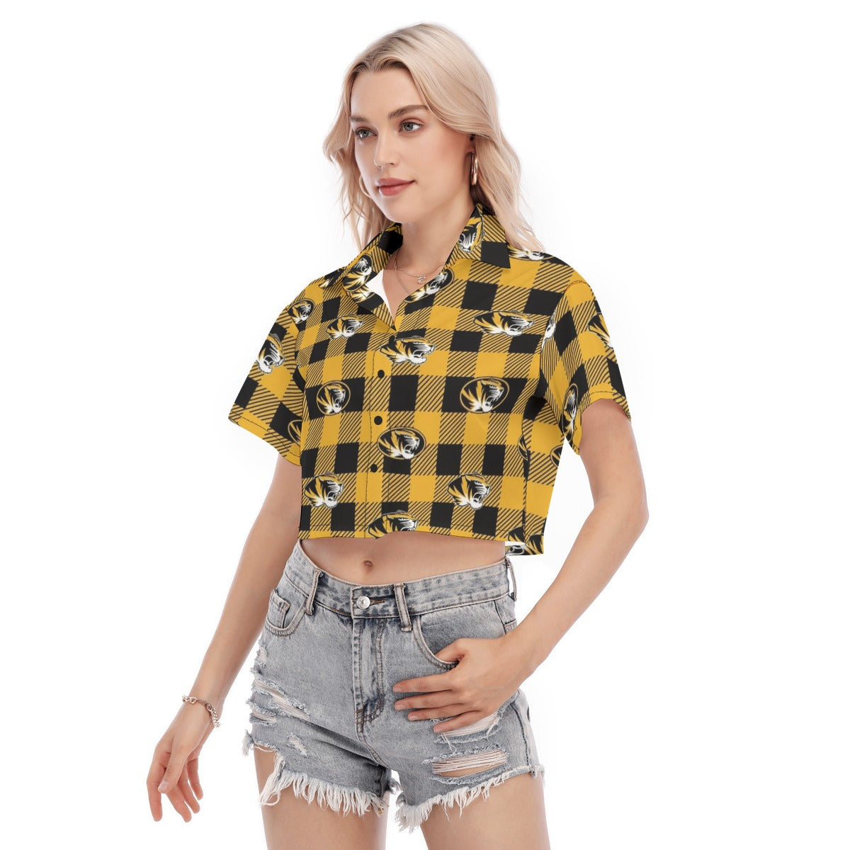 Missouri Tigers Women's Cropped Shirt streetwear fashion product image 3