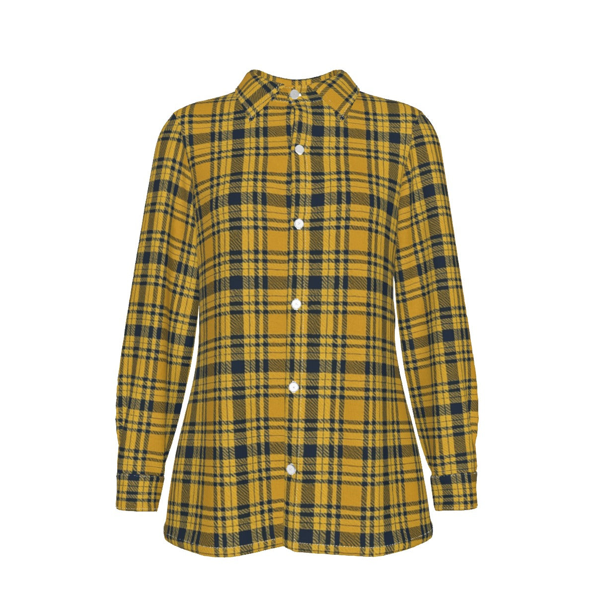 california golden bears tartan plaid oversized button up women shirt women's elastic-back shirt women tartan plaid fashion