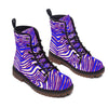 White Smoke Buffalo football Martin Short Boots – Red Blue White Zebra Game Day Style