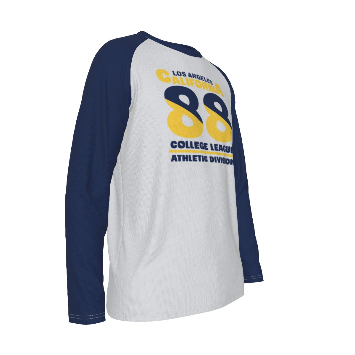 White Smoke Los Angeles California 88 Long Sleeve T-shirt With Raglan Sleeve