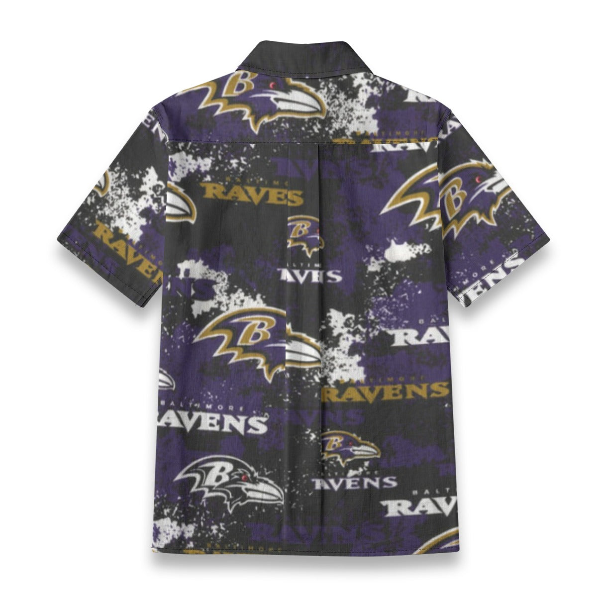 baltimore-ravens-womens-shirt-125gsm-cotton purple black football outfit detail
