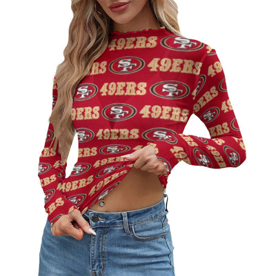 San Francisco 49ers  Women's Mesh T-shirt – casual fan outfit, nfl fan apparel, image 750