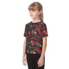 tampa-bay-buccaneers-kids-t-shirt red pewter football outfit fabric close-up