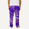White Smoke Buffalo Zebra Football Men’s Pajama Pants – Retro Game Day Loungewear Comfort