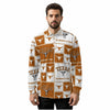 Texas at Austin - Longhorns Men's Long Sleeve Polo Shirt – lightweight game day shirt, football shirt, image 1.0