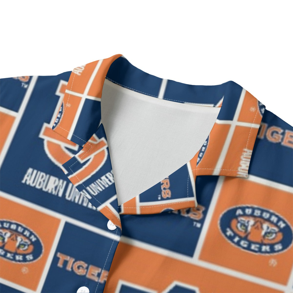 Auburn Tigers Women's Hawaii Shirt | Rayon - Auburn aesthetic tee varsity sportswear product image 3.0