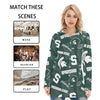 Michigan State Spartans Women's Long Shirt - Big Ten football apparel varsity sportswear product image 5.0