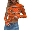 Cincinnati Bengals Women's Mesh T-shirt black orange football back view game day look