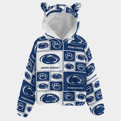 Penn State - Nittany Lions Kid’s Borg Fleece Sweatshirt With Ear White varsity sports apparel