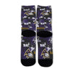 Black Baltimore Ravens Long Socks