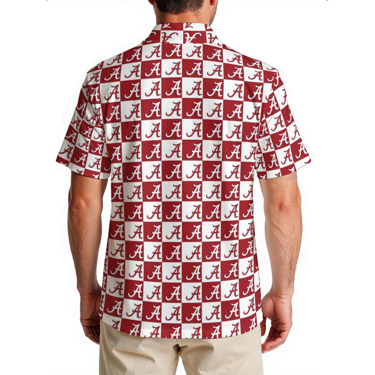 Alabama Crimson Tide Men's Hawaiian Shirt|150GSM  varsity sports apparel