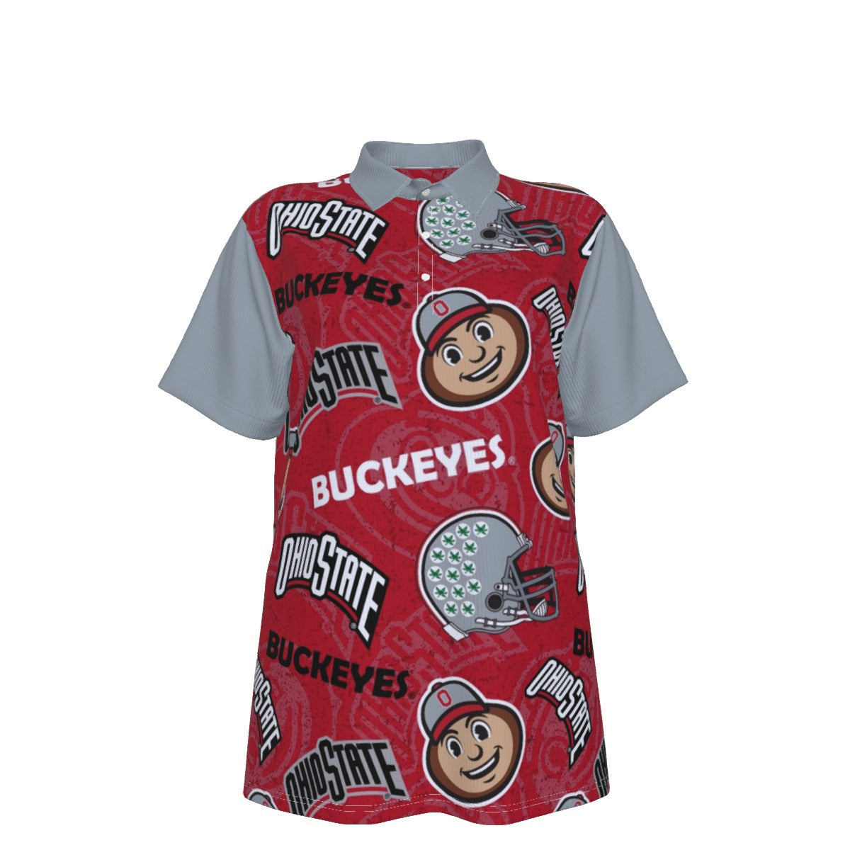 Ohio State - Buckeyes Women's Polo Shirt White game day varsity apparel