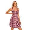 Alabama Crimson Tide Tartan Plaid Crimson White Women's Tank Vest Dress