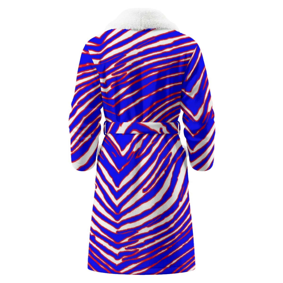 Buffalo Zebra Football Men’s Borg Fleece Bathrobe With Polyester Sherpa Fleece – Game Day Comfort We