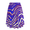 Buffalo football Women's Long Maxi Skirt With Pockets – Red Blue White Zebra Game Day Style – nfl fan apparel, fan gear, image 1.0