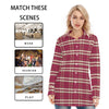 kansas jayhawks tartan plaid women shirt women tartan plaid game day fashion