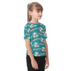 miami-dolphins-kids-t-shirt aqua orange football outfit detail
