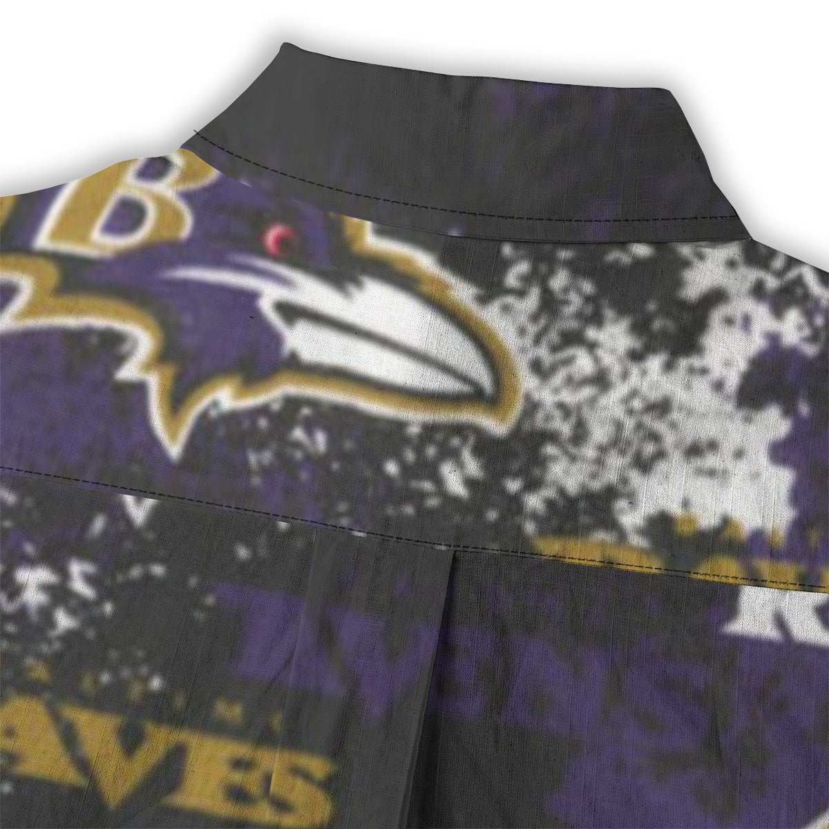 baltimore-ravens-womens-shirt-125gsm-cotton purple black football outfit side view