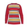 The San Francisco Football Striped Men’s O-Neck T-Shirt is designed for fans who love bold football- – casual fan outfit, lightweight game day shirt, image 1.0