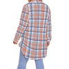 florida gators tartan plaid blue orange  women tartan plaid game day shirt