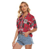 New Mexico Lobos Women's V-neck Shirts White game day apparel