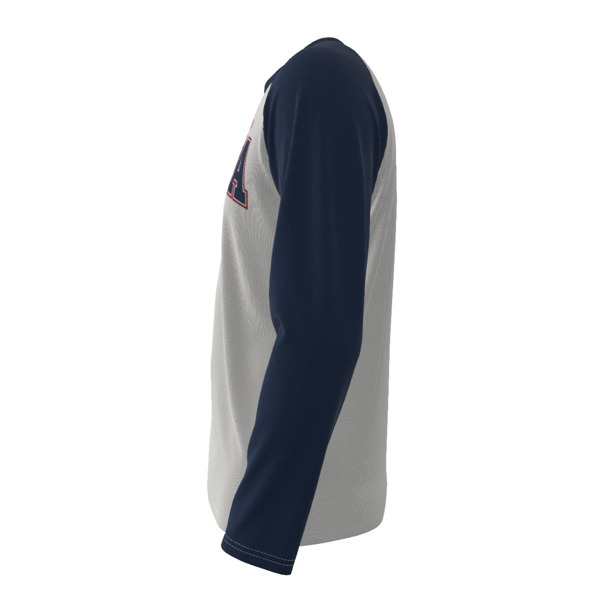 White Smoke Florida Tampa EST 813 White and Navy Long Sleeve Shirt Men Varsity Raglan Tee