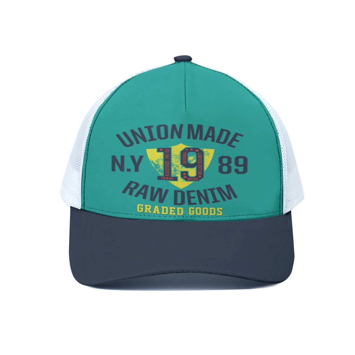 White Smoke Unisex Trucker Hat With White Half-mesh