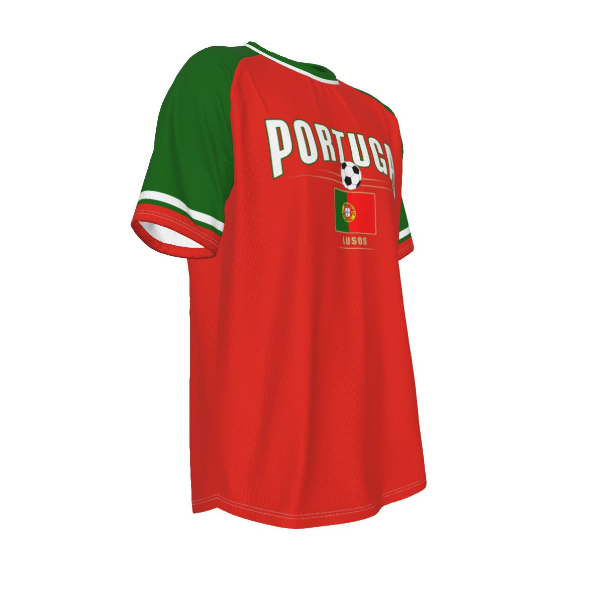 Portugal Soccer Shirt Retro Fan Tee – Red Green Football T-Shirt – Portugal Supporter Graphic Shirt – Lusos National streetwear fashion product image 5