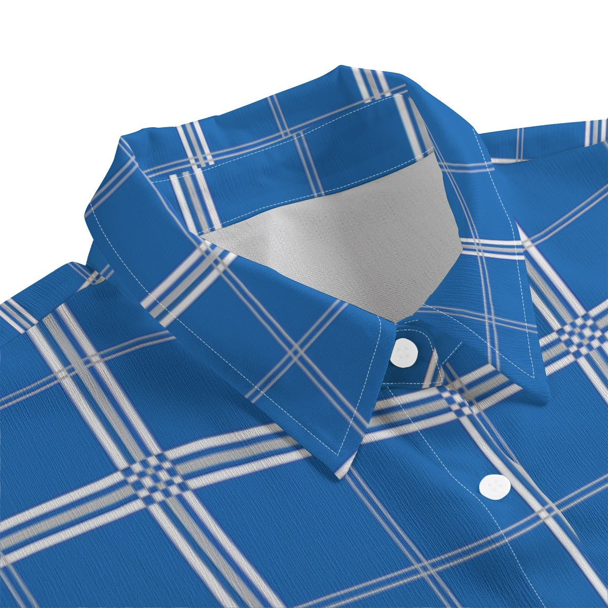 kentucky wildcats tartan plaid oversized button up women shirt women's chiffon shirt with elbow sleeve women tartan plaid game day fashion