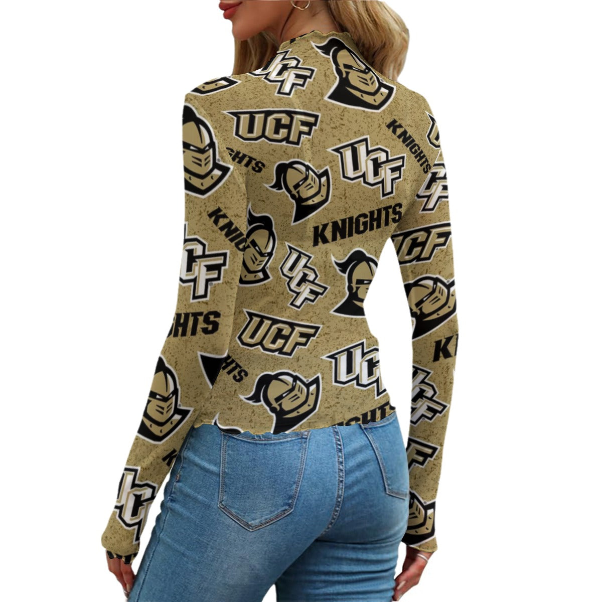 Central Florida - Knights Women's Mesh T-shirt White varsity game day apparel