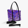 White Smoke Bufalo football Women's Tote Bag With Adjustable Handle – Red Blue White Zebra Game Day Style