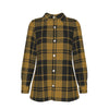 colorado buffaloes tartan plaid black gold  women tartan plaid game day shirt