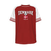 White Smoke Denmark Soccer Fan T-Shirt – Vintage Denmark Football Shirt Retro Danish National Team Style | Classic Denmark Soccer Tee